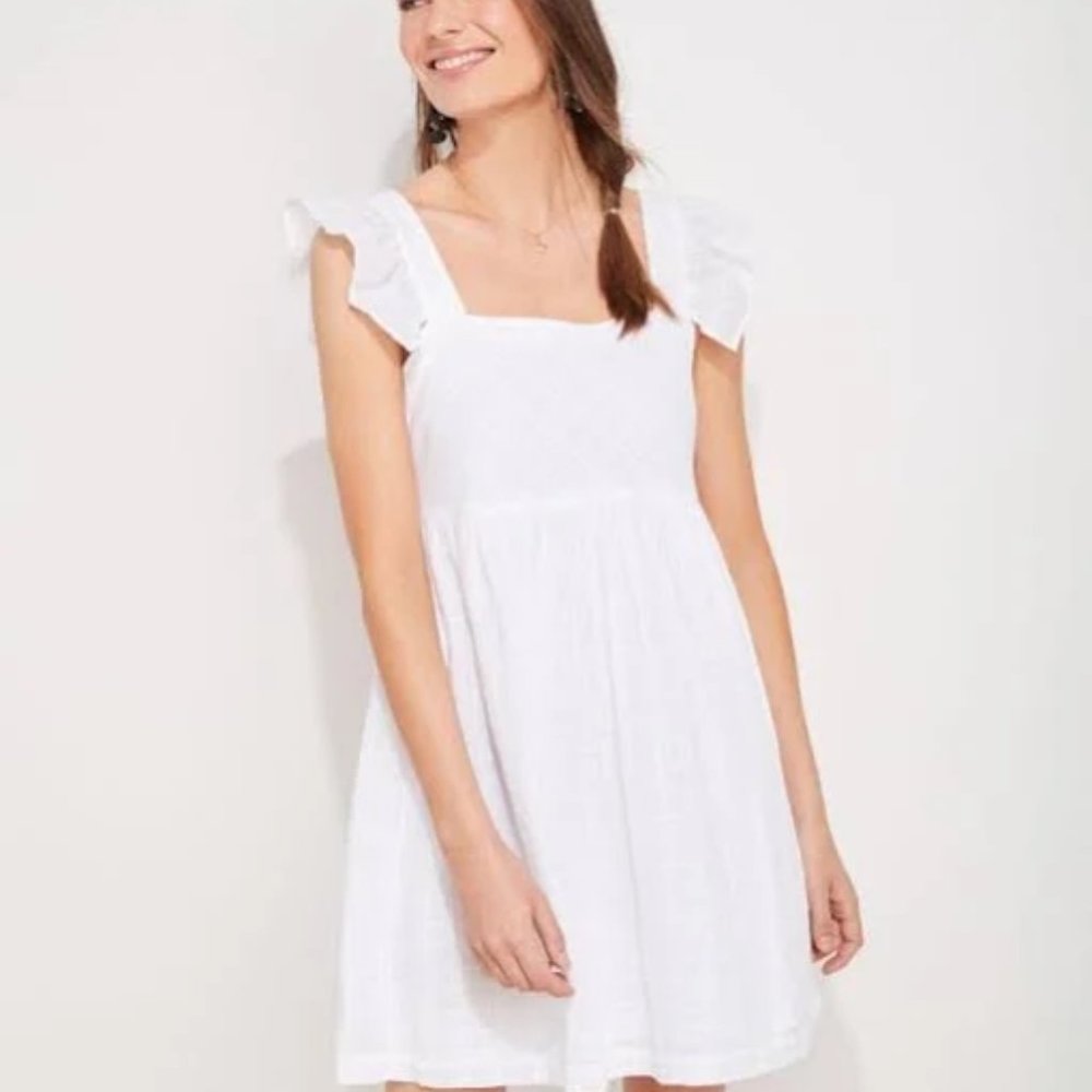 Vineyard vines ruffle sleeve coverup size small